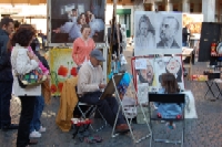 Kunst og ggl p Piazza Navona