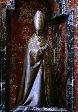 S. Sebastian-kapellet - Statue af Pius XII