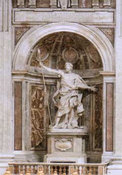 Statue af S. Longinus